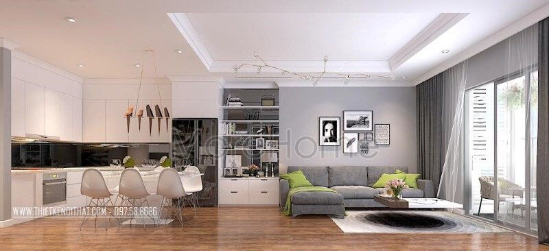 Thiết kế nội thất căn hộ Park hill đẹp