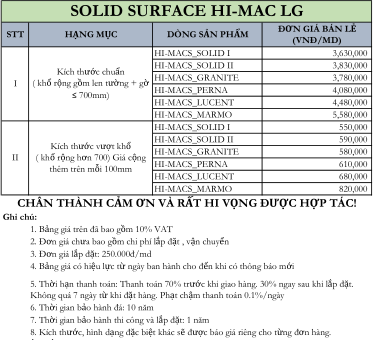 Tổng hợp những mẫu đá bếp nhân tạo đẹp, sang chảnh Báo giá Đá bếp nhân tạo